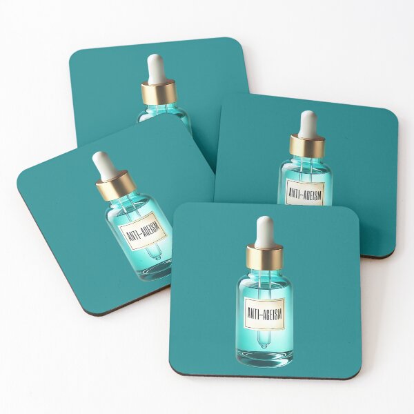 Item preview, POP Art ANTI-AGEISM Serum - Turquoise   designed and sold by ChronicYoung.
