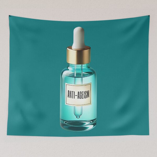 Item preview, POP Art ANTI-AGEISM Serum - Turquoise   designed and sold by ChronicYoung.