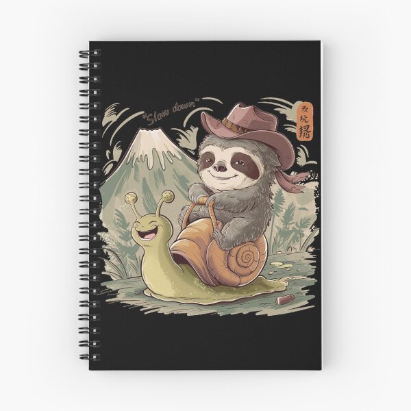 Item preview, funny sloth cowboy riding snail  designed and sold by bukajart.