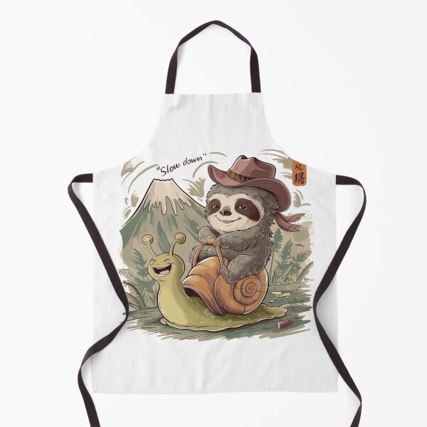 Item preview, funny sloth cowboy riding snail designed and sold by bukajart.