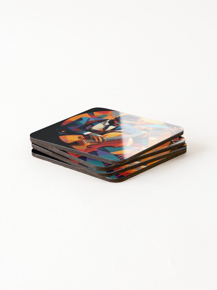 Thumbnail 4 of 5, Coasters (Set of 4), Abstract Jazz Players designed and sold by Rtymer.