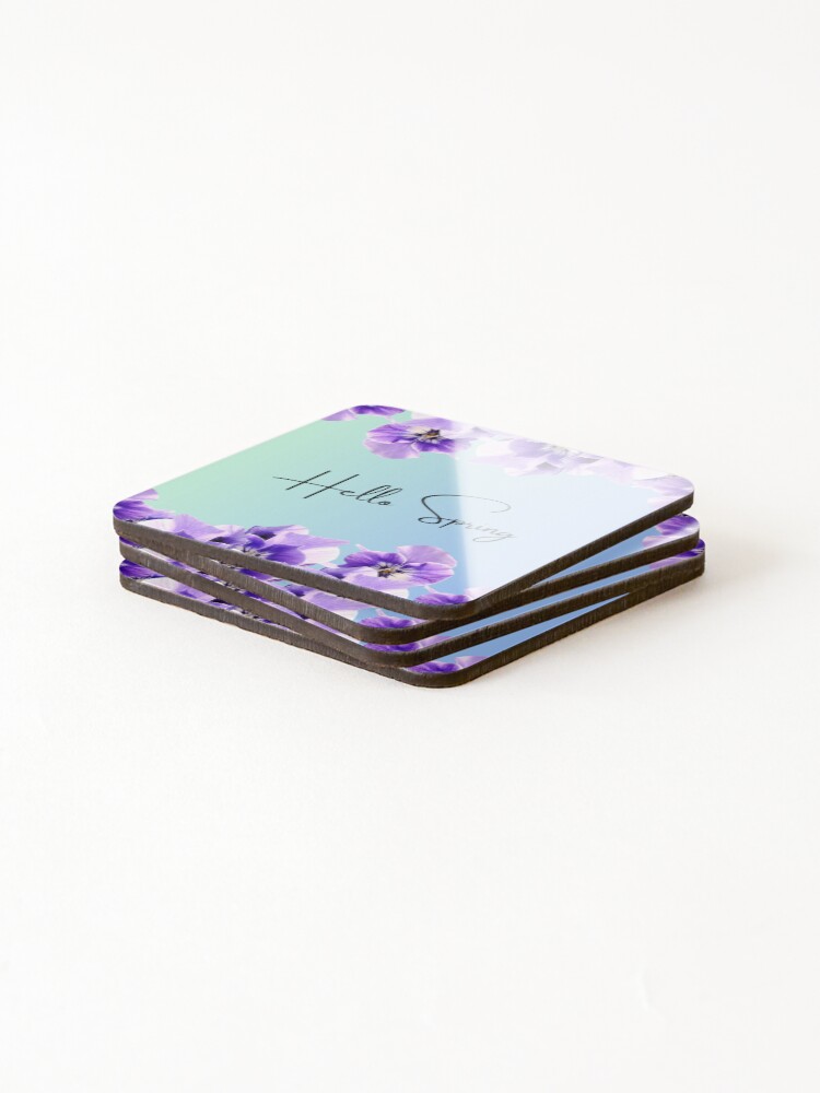 Thumbnail 4 of 5, Coasters (Set of 4), Hello Spring Design designed and sold by Villoria.