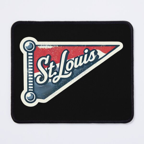 Item preview, St. Louis Retro Pennant Flag designed and sold by pixelpulsenyc.