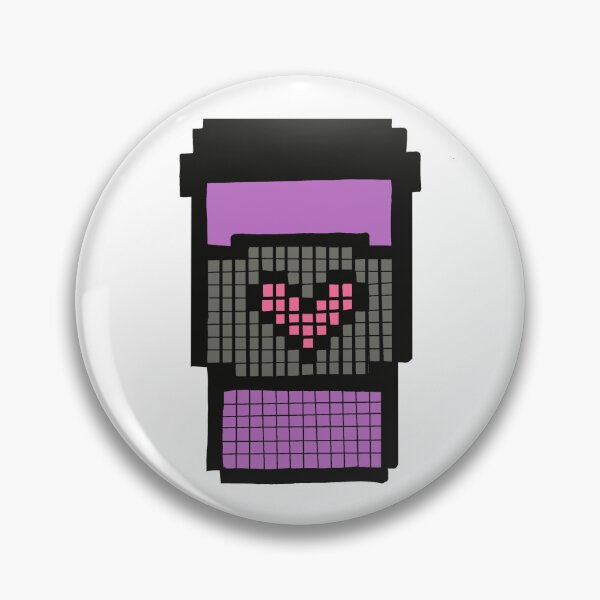 Item preview, Cute pixel art in shape of cup of coffee  designed and sold by Giopi.