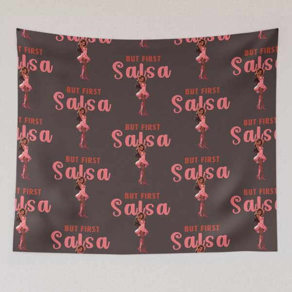 Item preview, BUT FIRST SALSA DANCER PINK COLOR designed and sold by La Loca.