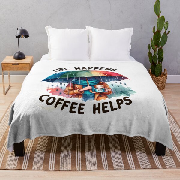 Item preview, ✨Funny Coffee & Sarcasm Quotes – Life happens coffee helps T-Shirts, Mugs, Stickers & More designed and sold by artedigital99.