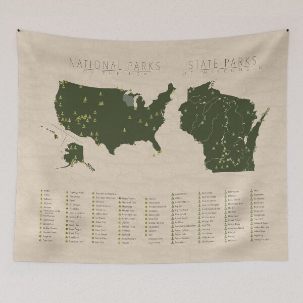 Item preview, US National Parks - Wisconsin designed and sold by FinlayMcNevin.