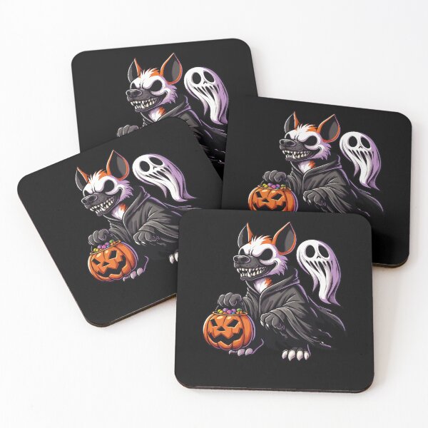 Item preview, Hyena Scary Halloween Ghost Spooky Pumpkin Candy designed and sold by Artistoos.
