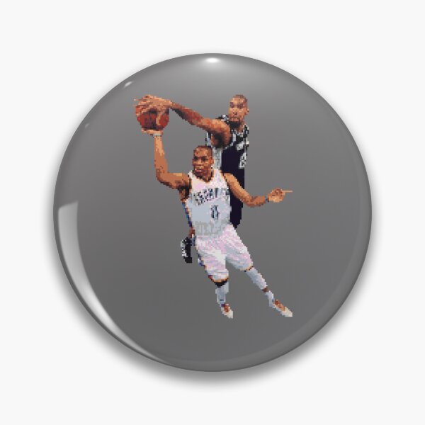 Item preview, Tim Duncan blocks Russell Westbrook designed and sold by pixelsports2.