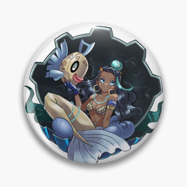 Item preview, SUMMER2024 - mermaid and her fish in a shell designed and sold by ZoroDaSH.