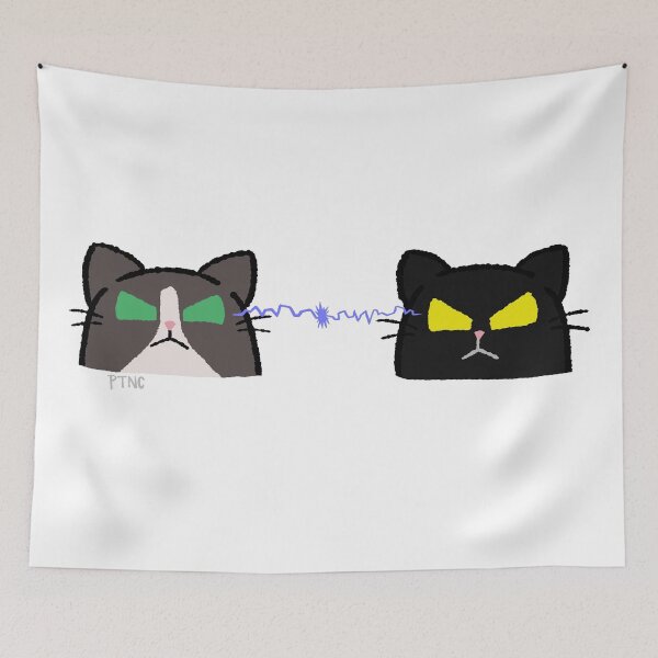 Item preview, Pudge and Moomoo stare down designed and sold by PudgeTheCat.