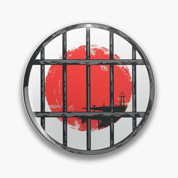 Item preview, Red Sun Behind Bars: A Gritty Reflection on Freedom and Confinement designed and sold by Ignorant-Artist.