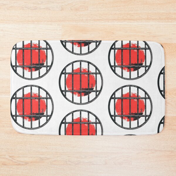 Item preview, Red Sun Behind Bars: A Gritty Reflection on Freedom and Confinement designed and sold by Ignorant-Artist.