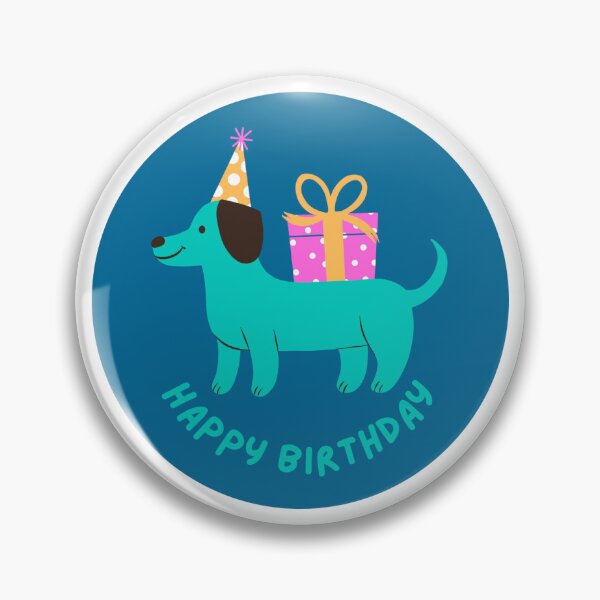 Item preview, Happy Birthday blue dog designed and sold by BritishDelights.