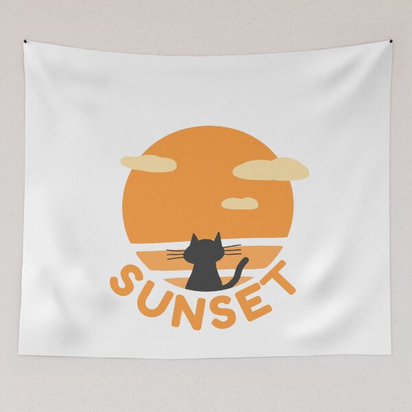 Item preview, Cat Sunset designed and sold by kitty-kingdom.