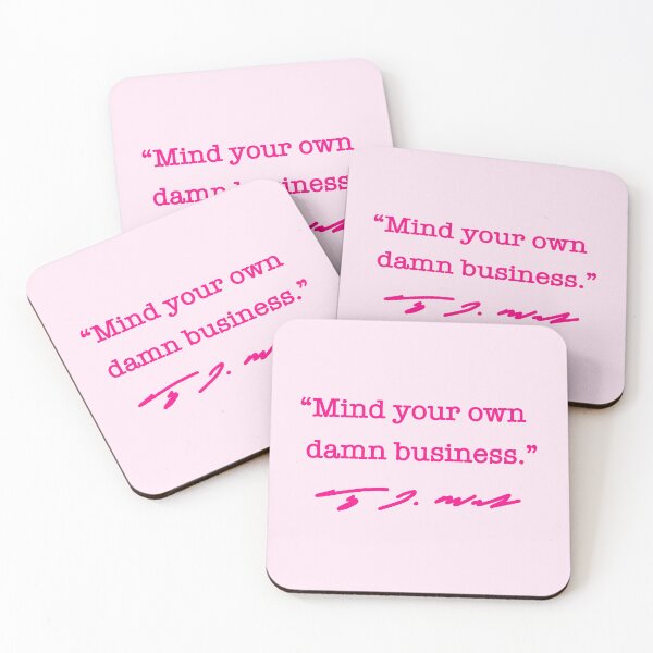 Item preview, Mind your own damn business - Tim Walz (midwest princess pink) designed and sold by Thelittlelord.