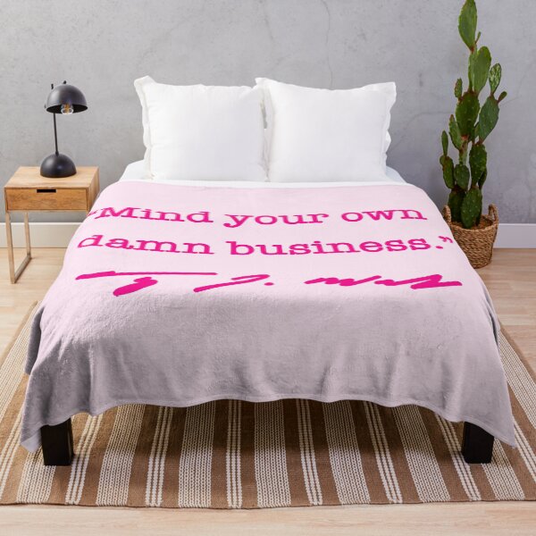 Item preview, Mind your own damn business - Tim Walz (midwest princess pink) designed and sold by Thelittlelord.
