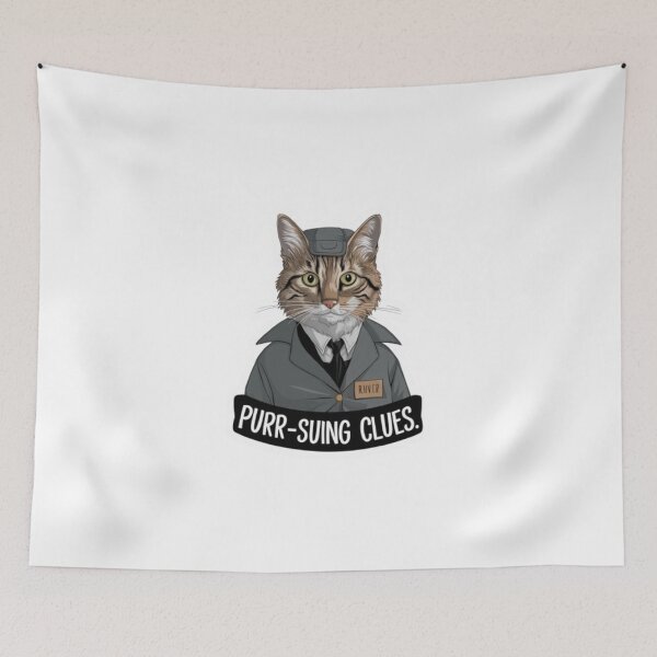 Item preview, cat in a detective outfit designed and sold by iglo.