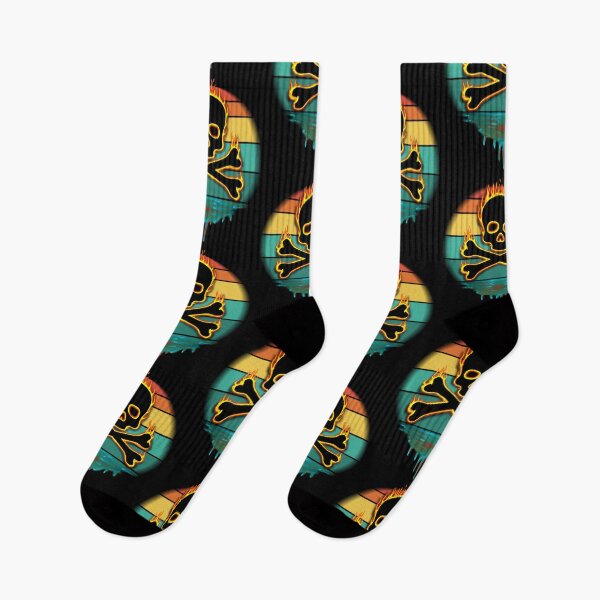 Artikelvorschau, Retro Flamme Totenkopf mit gekreuzten Knochen entworfen und verkauft von Shawnsonartshop.