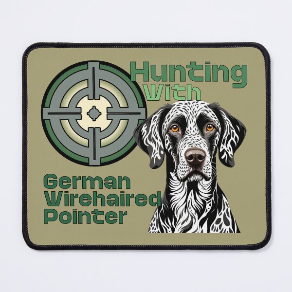 Item preview, German Wirehaired Pointer - Camouflage Hunting Dog Art designed and sold by SportyAndArtful.