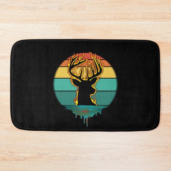 Item preview, Retro Flame Buck designed and sold by Shawnsonartshop.