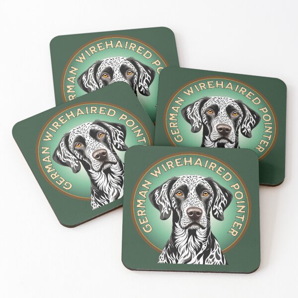 Item preview, Hunting With German Wirehaired Pointer - Target Design designed and sold by SportyAndArtful.