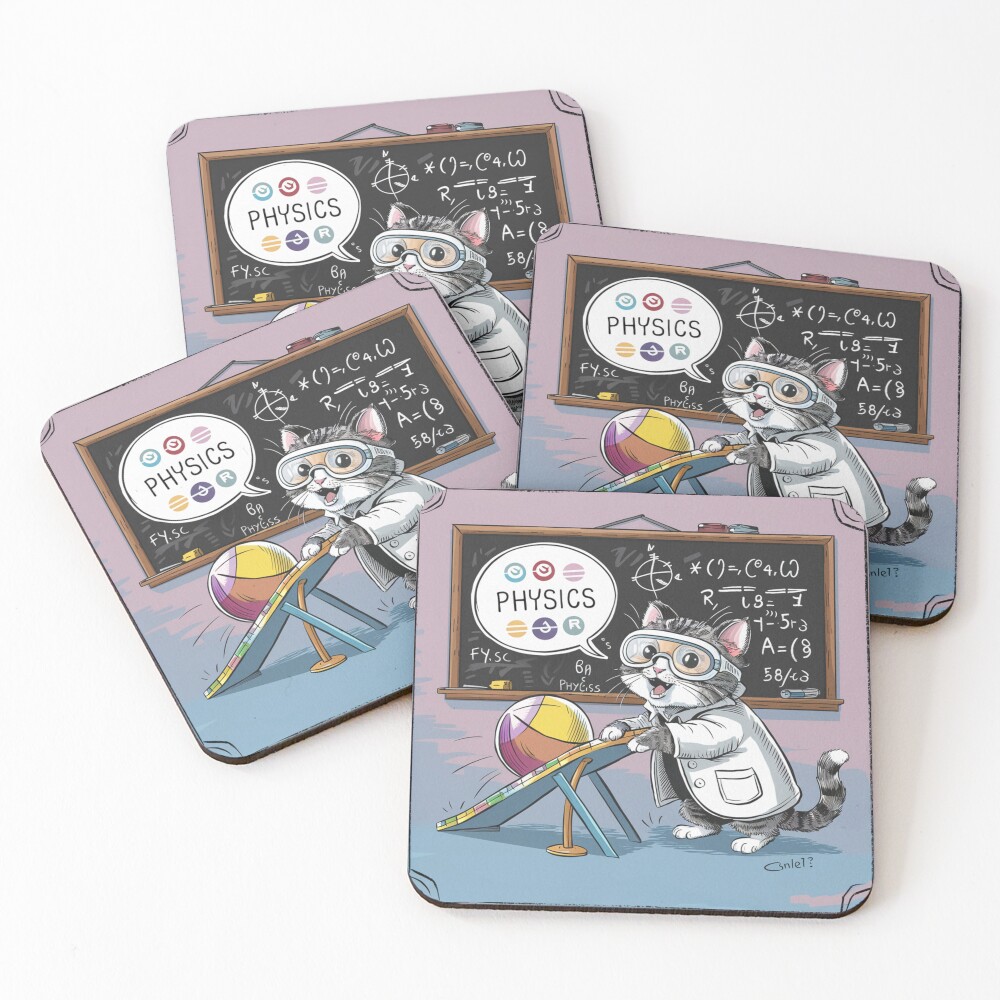Item preview, Coasters (Set of 4) designed and sold by QuirkyQuipPixel.