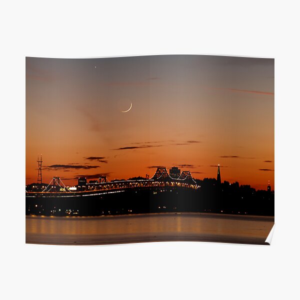Twilight of the Bay Bridge Poster