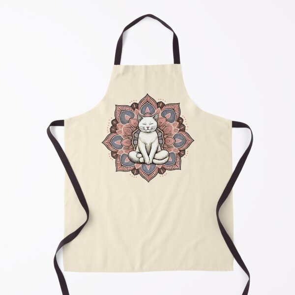 Item preview, Paws and Reflect Serene Meditative Mandala Cat designed and sold by DuxDesigns.