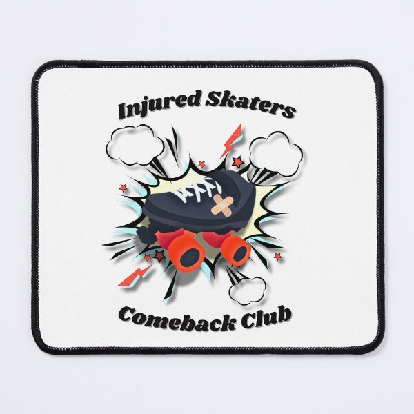 Item preview, Injured Skaters Comeback Club -- Derby (Red) designed and sold by StevieJ78.