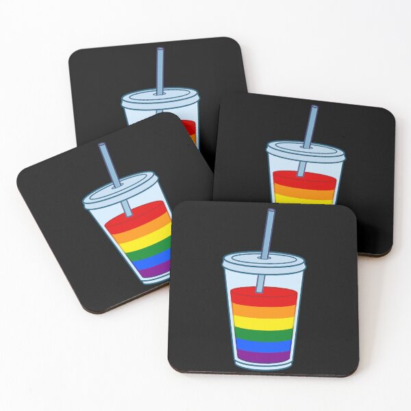 Item preview, Plastic Coffee Cup with Straw LGBTQIA+ Flag designed and sold by AroAxel.