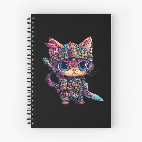 Item preview, Gato guerrero kawaii | Divertido regalo de gato samurái para niños amantes de los animales designed and sold by ViralBrowser.