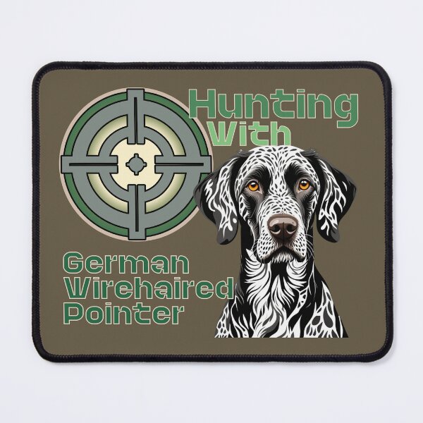 Item preview, German Wirehaired Pointer Hunting Companion designed and sold by SportyAndArtful.