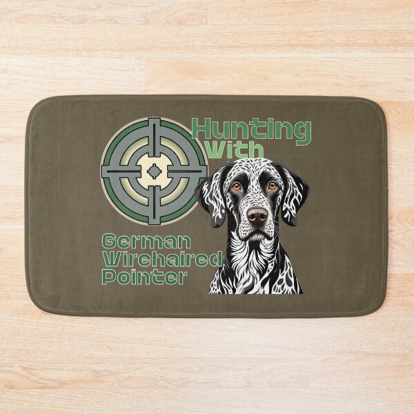 Item preview, German Wirehaired Pointer Hunting Companion designed and sold by SportyAndArtful.