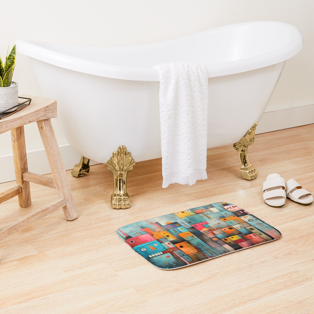 Item preview, Bath Mat designed and sold by KunstInInkt.