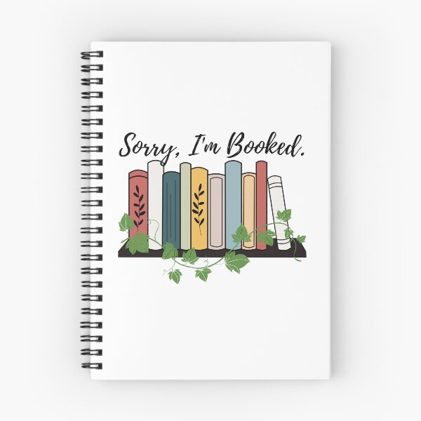 Item preview, I'm Booked - Book Lovers Pun designed and sold by Teribelle.