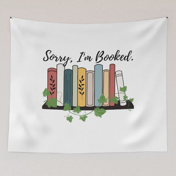 Item preview, I'm Booked - Book Lovers Pun designed and sold by Teribelle.