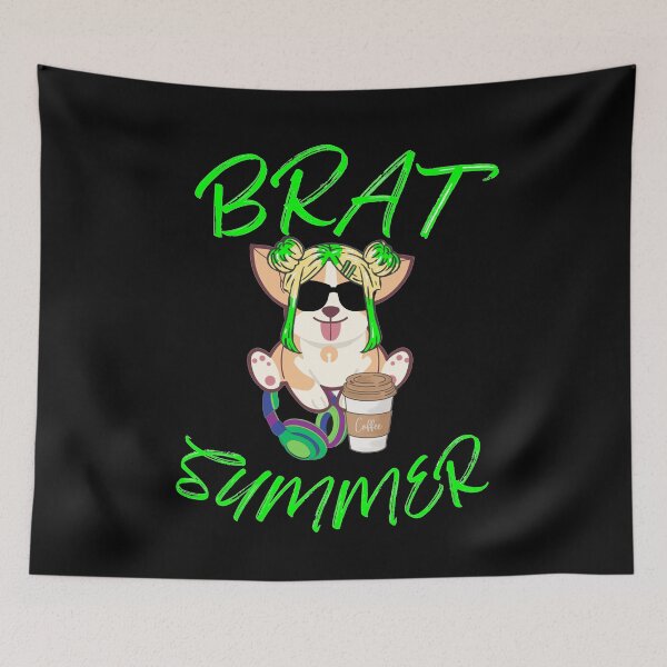 Item preview, Brat Summer Green Dog designed and sold by LoveofDog.