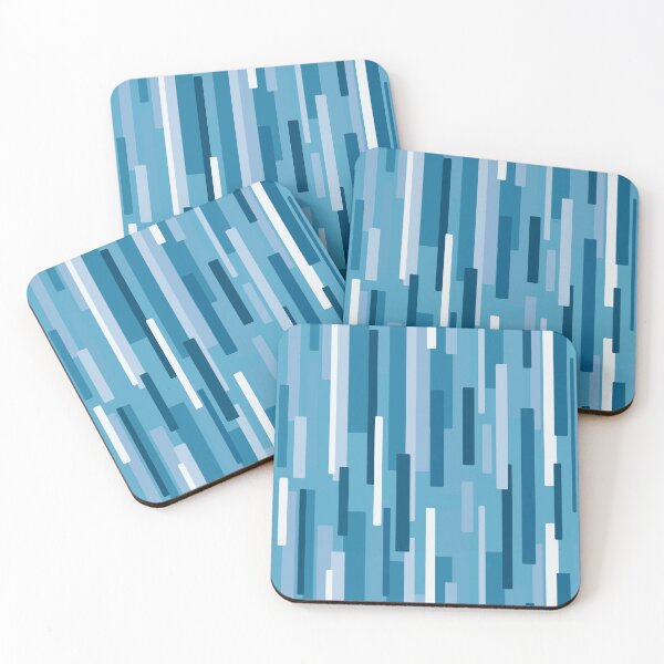 Item preview, Random Shades of Blue Stripes Pattern designed and sold by AriLady.
