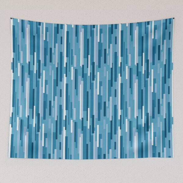 Item preview, Random Shades of Blue Stripes Pattern designed and sold by AriLady.