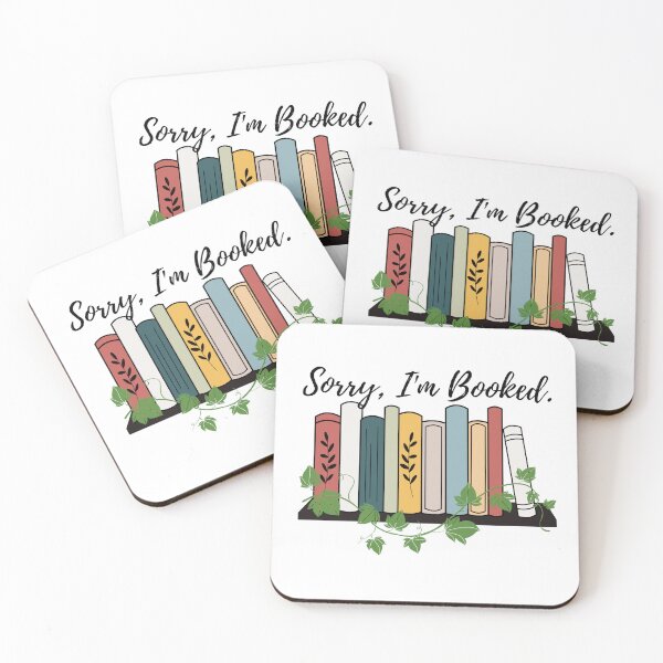 Item preview, I'm Booked - Book Lovers Pun designed and sold by Teribelle.