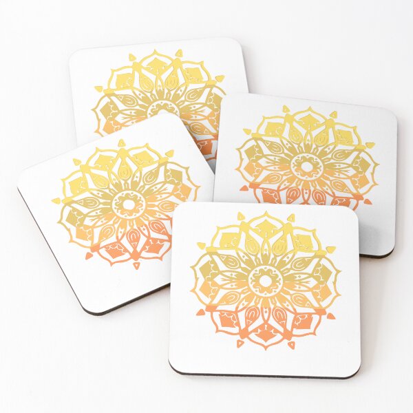 Item preview, summer colors mandala henna type design designed and sold by BlesstB.