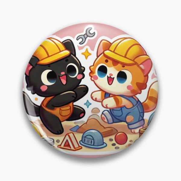 Item preview, Playful Kittens at the Construction Site. V1 designed and sold by NutSkyArt.