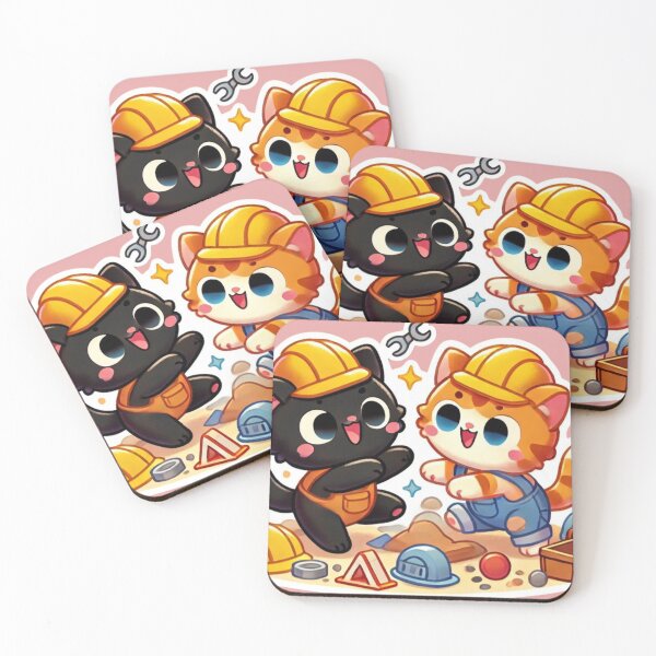 Item preview, Playful Kittens at the Construction Site. V1 designed and sold by NutSkyArt.