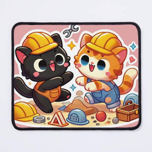 Item preview, Playful Kittens at the Construction Site. V1 designed and sold by NutSkyArt.
