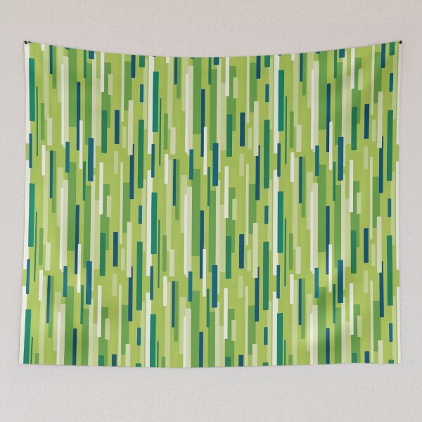 Item preview, Random Shades of Green Blue Stripes Pattern designed and sold by AriLady.