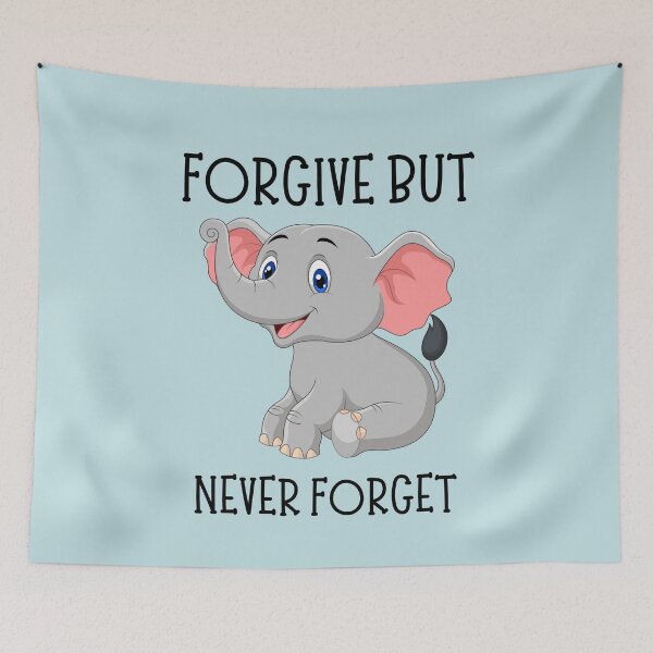 Item preview, Never Forgive Forget The Angry Elephant designed and sold by DunuStore.