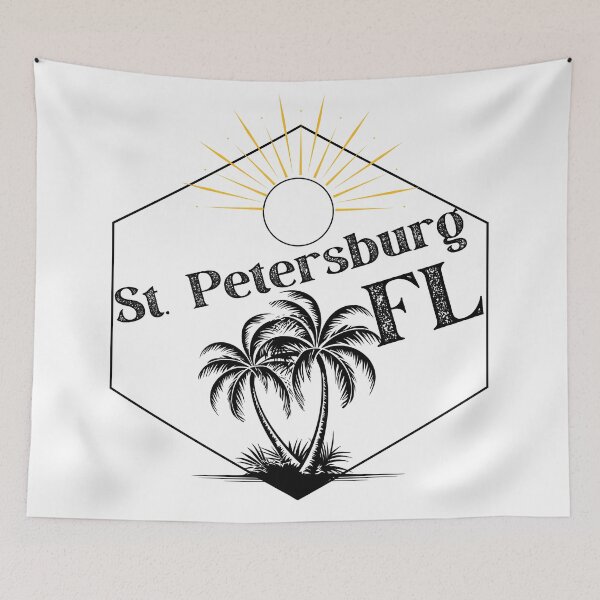 Item preview, St. Petersburg FL Retro Palm Sun Design | Classic Florida Beach Vibes designed and sold by WarFX Designs.