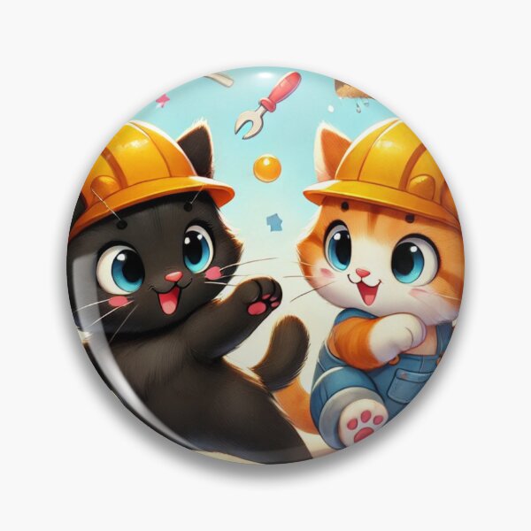 Item preview, Playful Kittens on the Construction Site V.2 designed and sold by NutSkyArt.