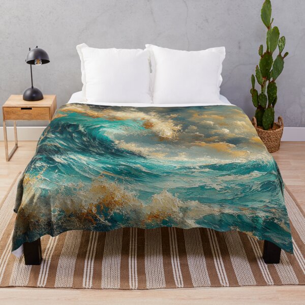 Item preview, Stormy Ocean at Sunrise Painting designed and sold by MargaretWiktor.
